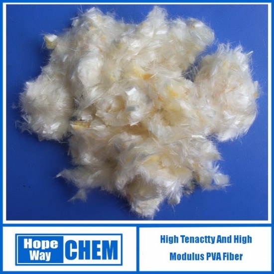PVA fibre for cement materials